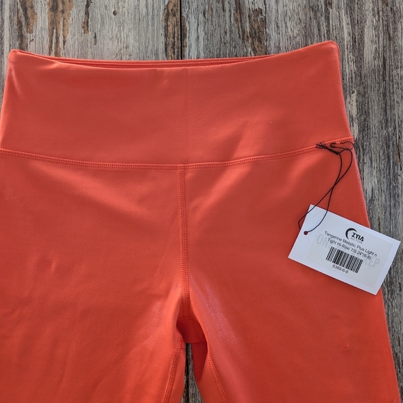 ZYIA Tangerine Metallic Plus Light n Tight High Rise 6-8 - Picture 4 of 8